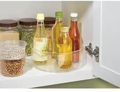 Akcesoria i części do lodówek - iDesign iDesign Cabinet/Kitchen Binz talerz obrotowy, mała szafka z tworzywa sztucznego, przezroczysty 62830 - miniaturka - grafika 1