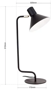 Orion Lampa biurkowa Viktoria regulowana głowica czarna - Lampy stojące - miniaturka - grafika 5