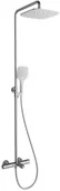 Baterie wannowe i prysznicowe - Ravak Termo Zestaw prysznicowy natynkowy z deszczownicą chrom X070098 - miniaturka - grafika 1