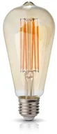 Żarówki LED - Kobi light Żarówka FILAMENT LED E27 7W ciepła 2700K łezka ST64 KAFST64E276C - miniaturka - grafika 1