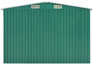 vidaXL Szopa ogrodowa zielona 257x779x181 cm stal galwanizowana 47032 - Skrzynie ogrodowe - miniaturka - grafika 8