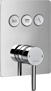 Omnires Bateria podtynkowa 3 wyjściowa Y1237/1 GC GoClick Y1237/1 GC - Zestawy prysznicowe - miniaturka - grafika 3