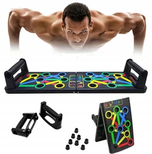 Deska Uchwyty Do Pompek Ćwiczeń Pompki Push 14w1 - Pozostały sprzęt i akcesoria do ćwiczeń - miniaturka - grafika 2