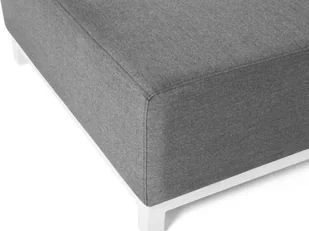 Beliani Otomana ogrodowa szara z białym ROVIGO 212074 - Sofy i kanapy - miniaturka - grafika 6