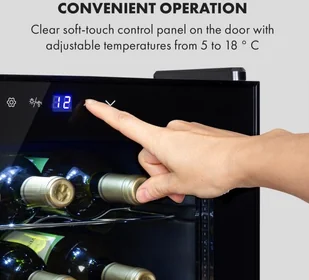 Klarstein HEA-Shiraz 28 slim - Chłodziarki do wina - miniaturka - grafika 6