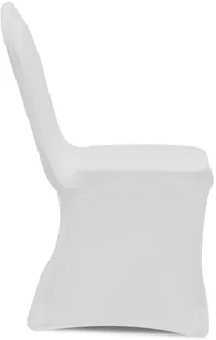 vidaXL Elastyczne pokrowce na krzesła, białe, 30 szt. vidaXL - Pokrowce na meble - miniaturka - grafika 4