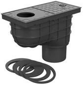 Odwodnienia, kanały i akcesoria - Chudej Dolny wpust kanalizacyjny D110 - miniaturka - grafika 1