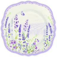 Talerze - Nuova Cer Easy life r2s PORCELANOWY TALERZ DESEROWY - Lawendowa Łąka (1176 LAVF) 1176 LAVF - miniaturka - grafika 1