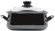 Rondle - Megafesa megafesa Glass  rondel z pokrywą, średnica 24 cm, w kolorze czarnym szkło 1107180 - miniaturka - grafika 1