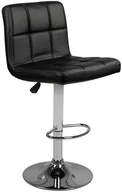 Taborety i hokery - HOKER BAROWY M06 PIKOWANY REGULOWANY CZARNY 132521 - miniaturka - grafika 1