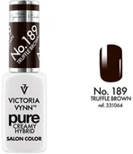 Lakiery hybrydowe - Victoria Vynn Lakier hybrydowy VICTORIA VYNN PURE CREMY HYBRID 189 Truffle Brown 8 ml - WILD WILD NAILS 331064 - miniaturka - grafika 1