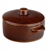 Beczki - Kamionkowy Pojemnik na Żywność na Smalec 0,9 L - miniaturka - grafika 1