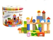 Klocki - Brimarex DREWNIANE KLOCKI 50 EL. 2+ - miniaturka - grafika 1