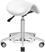 Krzesła i taborety kosmetyczne - ACTIVESHOP TABORET KOSMETYCZNY AZZURRO 010F BUMP-UP BIAŁY - miniaturka - grafika 1