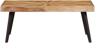 vidaXL Stolik kawowy z litego drewna mango, 90 x 55 x 36 cm - Ławy i stoliki kawowe - miniaturka - grafika 2