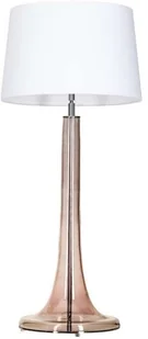 4concepts Stojąca LAMPKA sypialniana LOZANNA TRANSPARENT COPPER L214382229 abażurowa LAMPA nocna czarna L214382229 - Lampy stojące - miniaturka - grafika 2