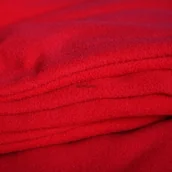 Szlafroki damskie - handlosfera KOCYK- SZLAFROK 2 in 1 super koc z rękawami DUŻY czerwony - miniaturka - grafika 1