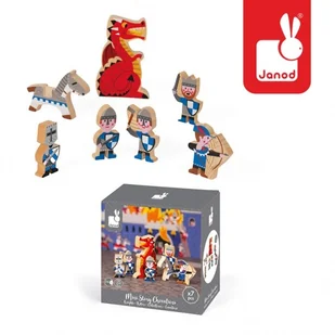 Janod Zestaw drewniany Story Janod Rycerze dla Dzieci J08513 - Klocki - miniaturka - grafika 3