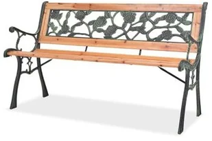 vidaXL vidaXL Ławka ogrodowa z motywem róży 122 cm - Ławki ogrodowe - miniaturka - grafika 2