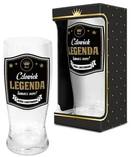 Szklanka do piwa Gold ""Człowiek legenda"" - Szklanki - miniaturka - grafika 2