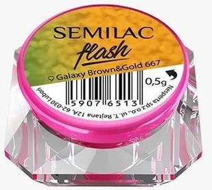 Semilac FLASH GALAXY NR 667 BROWN GOLD - Ozdoby do paznokci Semilac FLASH GALAXY NR 667 BROWN GOLD - Ozdoby do paznokci - miniaturka - grafika 1