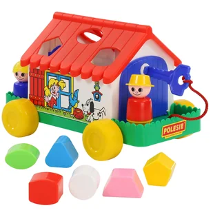 Polesie Poland Domek na kołach sorter - Sortery dla dzieci - miniaturka - grafika 2