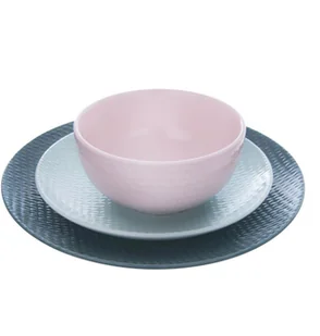 Orion Talerz deserowy, płaski, ceramiczny, 21 cm, różowy 128440 - Miski i półmiski - miniaturka - grafika 2