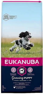 Eukanuba Growing Puppy Medium Breed, kurczak - 2 x 15 kg - Sucha karma dla psów - miniaturka - grafika 2