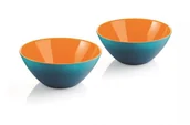 Miski i półmiski - Guzzini My Fusion Kpl 2 Miseczek Niebiesko-Pomarańczowe Średnica 12,0 2814.12.145 - miniaturka - grafika 1