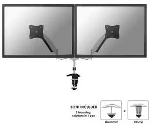 NewStar Uchwyt do ekranów 10-27 25-61cm Czarno-srebrny FPMA-D950D - Uchwyty do telewizora - miniaturka - grafika 2