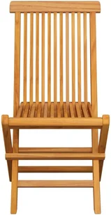 vidaXL Krzesła ogrodowe z jasnoniebieskimi poduszkami, 2 szt., tekowe 3062479 - Fotele i krzesła ogrodowe - miniaturka - grafika 4