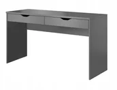 Biurka dla dzieci - Biurko nowoczesne 138cm szare grafit - 2 szuflady - miniaturka - grafika 1