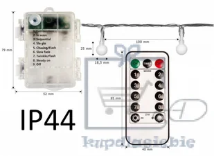 VOLTRONIC Oświetlenie imprezowe 200 LED 20 m zimne białe na baterie - Oświetlenie świąteczne - miniaturka - grafika 9