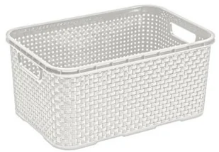 BRANQ Koszyk BRANQ Rattan 1742 Biały 1742 - Pudła i pojemniki do przechowywania - miniaturka - grafika 2