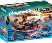 Klocki - Playmobil Łódź piracka z armatą 70493 - miniaturka - grafika 1