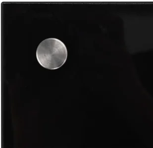 vidaXL Panel ochronny do kuchni, czarny, 100x50 cm, szkło hartowane - Akcesoria i części AGD - miniaturka - grafika 4