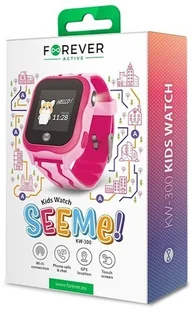 Forever See Me KW-300 różowy - Smartwatch - miniaturka - grafika 2
