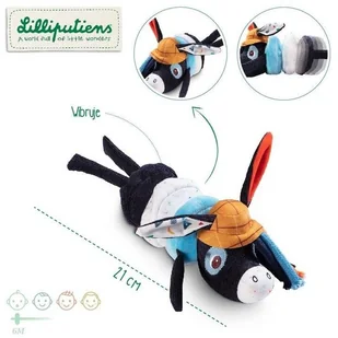 Lilliputiens Przytulanka Wibrująca Farma Osiołek Ignace 6 m+ - Maskotki i pluszaki - miniaturka - grafika 3