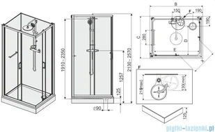 Sanplast Classic II 80x100 602-011-0051-38-4S1 - Kabiny prysznicowe - miniaturka - grafika 2