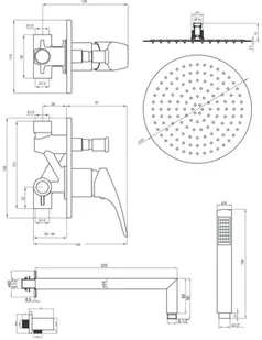 Deante Cynia chrom NAC 09BP - Baterie wannowe i prysznicowe - miniaturka - grafika 7