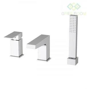 Oltens Oltens Gota bateria wannowo-prysznicowa kompletna 3-otworowa chrom 34201100 - Baterie wannowe i prysznicowe - miniaturka - grafika 5