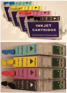 Epson Kartridże zamienne napełnialne resetowalne T1281-4 do S22 SX130/235/425/445 catalog96425 - Dodatki do drukarek i skanerów Epson Kartridże zamienne napełnialne resetowalne T1281-4 do S22 SX130/235/425/445 catalog96425 - Dodatki do drukarek i skanerów - miniaturka - grafika 1