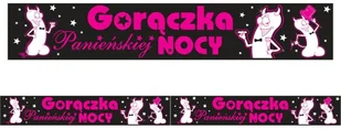 PartyDeco Taśma party "Gorączka panieńskiej nocy" 7,5 cm x 6 mb TWP1 - Wieczór panieński i kawalerski - miniaturka - grafika 2