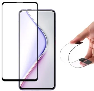 Wozinsky Full Cover Flexi Nano folia szklana szkło hartowane z ramką Xiaomi Redmi K30 Pro / Poco F2 Pro czarny - Szkła hartowane na telefon - miniaturka - grafika 2