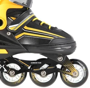 Nils EXTREME NH18190 2w1 CZARNO-POMARAŃCZOWY ROZM.M(34-38) ŁYŻWOROLKI Z WYM. PŁ. HOKEJOWĄ EXTREME - Rolki - miniaturka - grafika 8