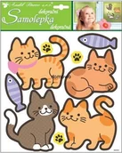 Naklejki na ścianę - NAKLEJKA NAKLEJKI ŚCIANA MEBLE LUSTRA PŁYTKI KOTKI - miniaturka - grafika 1