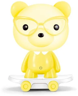 Lampex Lampka dekoracyjna Bear Skater żółta LPX0003/LM B-0 - Lampy pozostałe - miniaturka - grafika 2