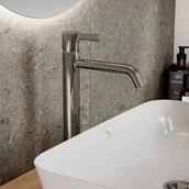 Baterie umywalkowe - Ideal Standard Joy Bateria umywalkowa wysoka z korkiem nikiel BC781GN - miniaturka - grafika 1