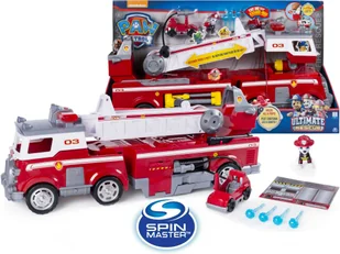 Spin Master Spin Psi Patrol Wielki Wóz Strażacki Ultimate Fire Truck światło i dźwięk 6043989 - Figurki dla dzieci - miniaturka - grafika 16