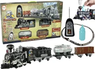 Pociągi dla dzieci - Import leantoys Ogromna Kolejka Pociąg Tory Dźwięk Światła Dym R/C 206,5 cm x 153,5 cm 9531-uniw - miniaturka - grafika 1